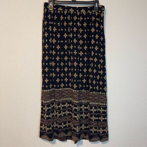 Vintage Ali Miles Petite Puka Shell Print Skirt Size 10